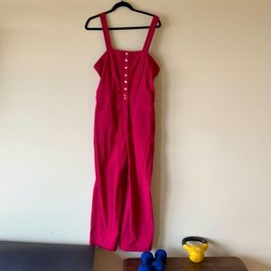 Anthropology Maeve red size 12 jumpsuit
